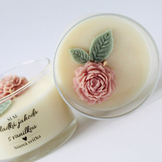 Sójová svíčka Sladká jahoda s vanilkou