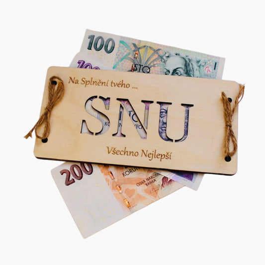 Dřevěná obálka Na splnění Snu