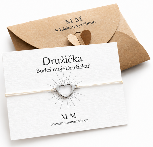 Náramek pro družičku Srdce
