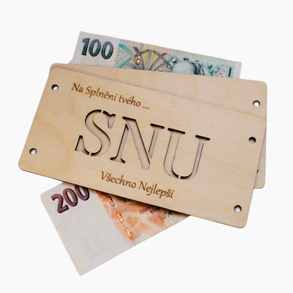 Dřevěná obálka Na splnění Snu