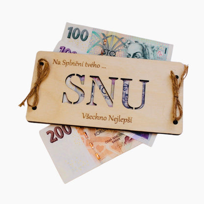 Dřevěná obálka Na splnění Snu